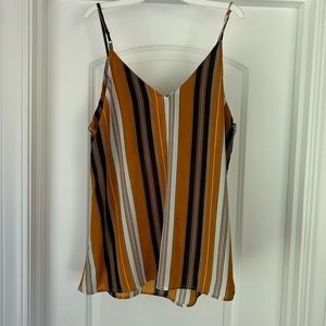 Striped summer top on strips